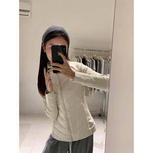 白色羽绒服内胆女冬季轻薄修身显瘦排骨收腰运动瑜伽外套短款上衣