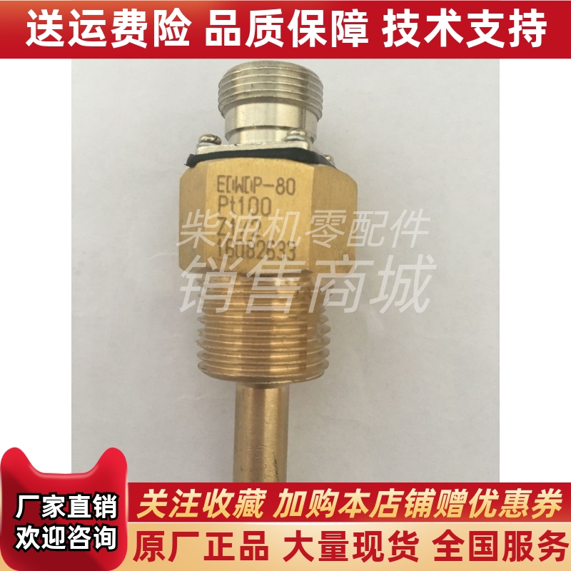 EDWDP-80船用柴油机油温传感器Z1/2温度探头PT100恩达原装正品