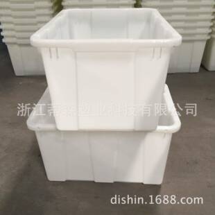 614水箱白色可套叠塑料箱PE食品级水桶85L水箱服装收纳箱储水桶