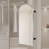 拱形全身镜衣橱镜室内隐形旋转推拉镜家居隐藏轨迹梳妆镜