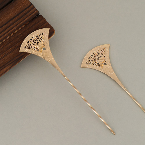 唐风发簪复古镂空汉服头饰