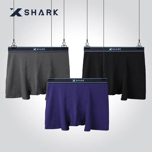 XSHARK鲨鱼全棉内裤男宽松短裤头