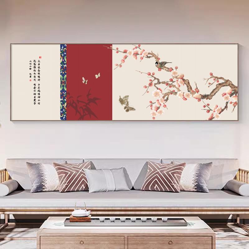 客厅装饰画新中式花鸟挂画