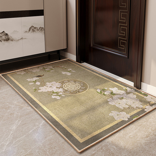 新中式 大门口耐脏地毯脚踏门垫轻奢高级感玄关脚垫入户门内地垫
