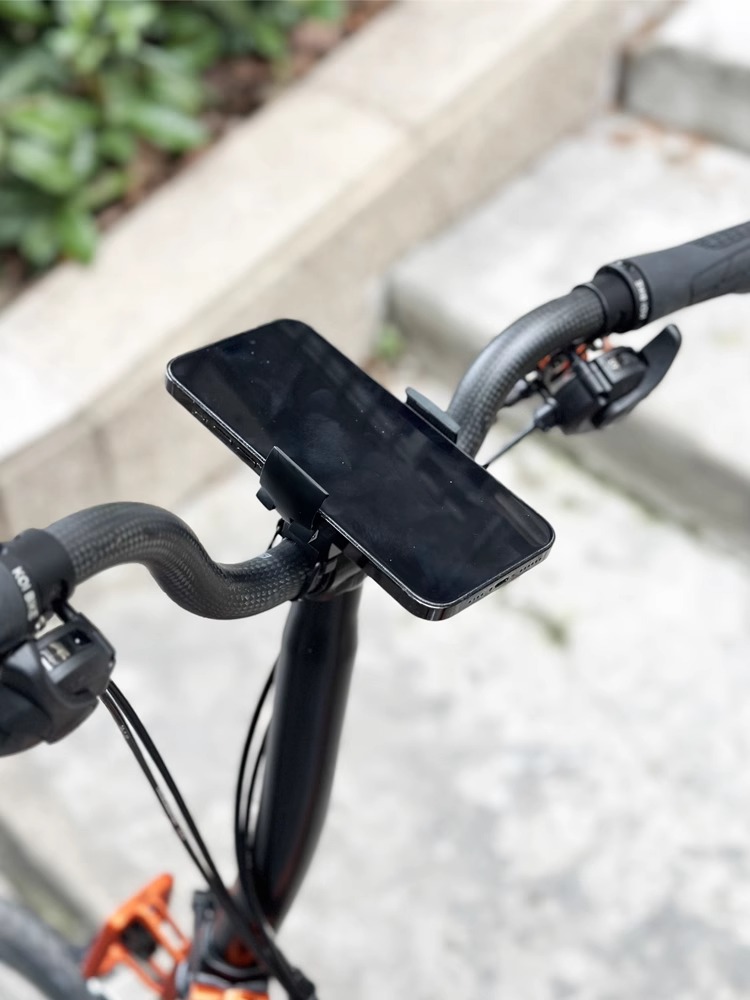 小布折叠自行车可旋转手机支架