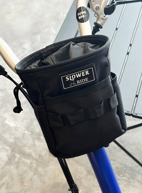 日本Slower适用小布折叠自行车包骑行挂包前车筐收纳包水壶包