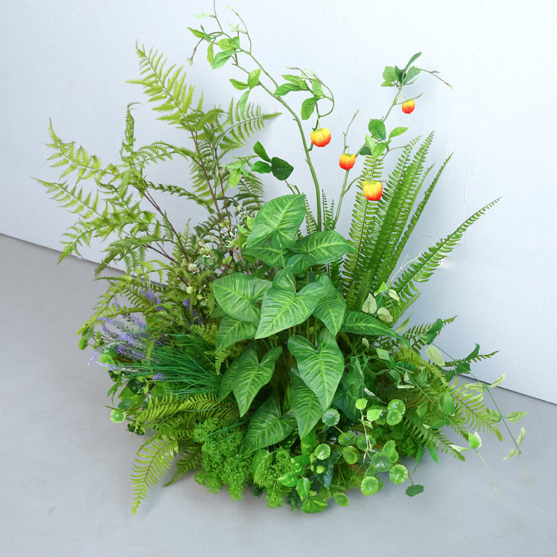 仿真草堆绿植造景摆放落地花艺桌面摆花装饰橱窗软景造景室内