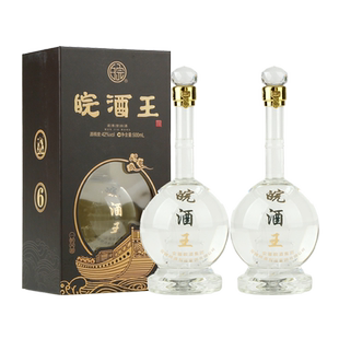 【酒厂自营】安徽皖酒王一帆风顺浓香白酒42度500mL纯粮2瓶新包装