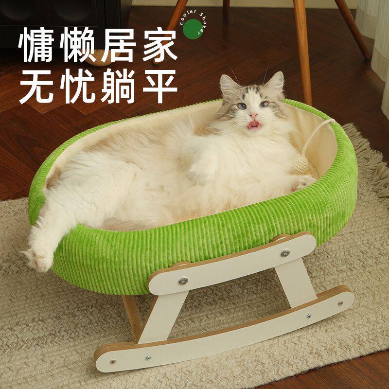 竹制宠物窝猫窝猫凉席竹编藤席夏季躺椅睡觉窝猫床四季通用猫睡垫