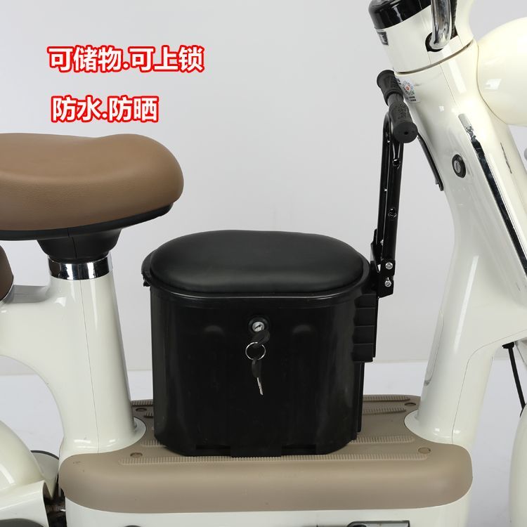 电动车儿童座椅储物箱电瓶车前置儿童座椅摩托车宝宝安全坐凳女士