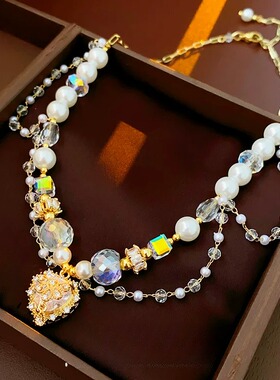 西太后Vintage中古风轻奢锁骨链