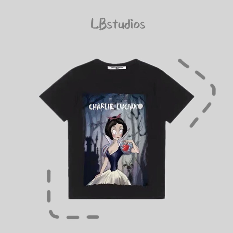 LB×ÔÖ÷ ÕýÈ·°æ±¾ Charlie Luciano CL °×Ñ©¹«Ö÷ ²å»Ó¡»¨ TÐô¶ÌÐä