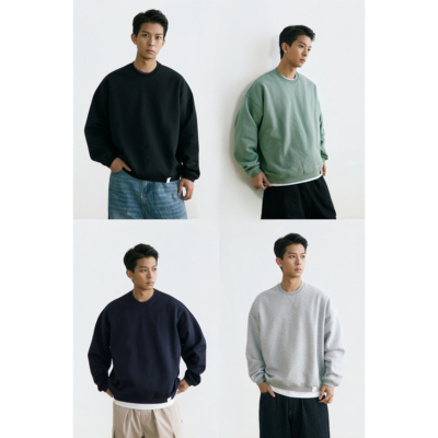 BCALM【圆领抓绒卫衣】抗静电