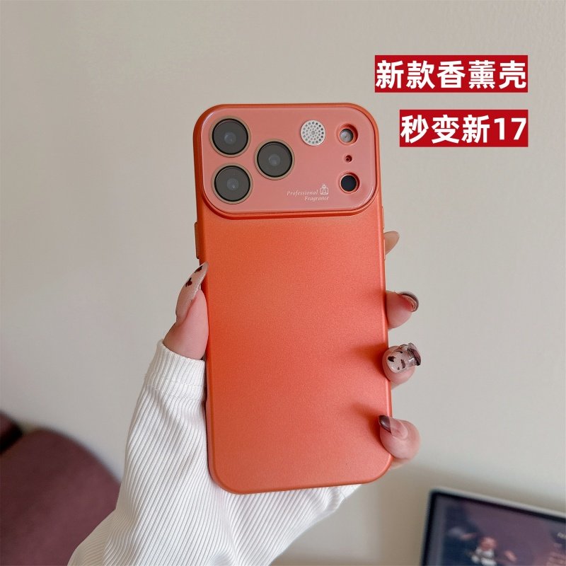 秒变17护镜液态香薰适用于苹果17promax手机壳iPhone16pro简约15抗摔14带镜头膜肤感硅胶13爆情侣2不粘指纹11