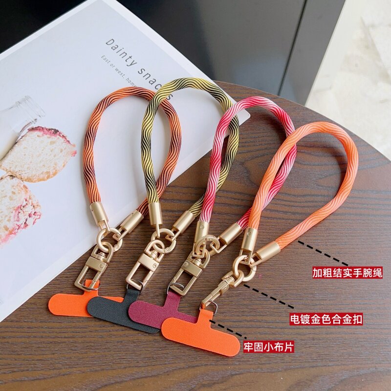 电镀金色合金扣手腕绳挂链手机通用防丢防摔电话相机U盘挂绳结实