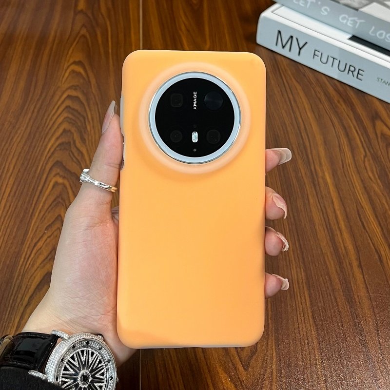 适用华为mate70手机壳纯色液态60