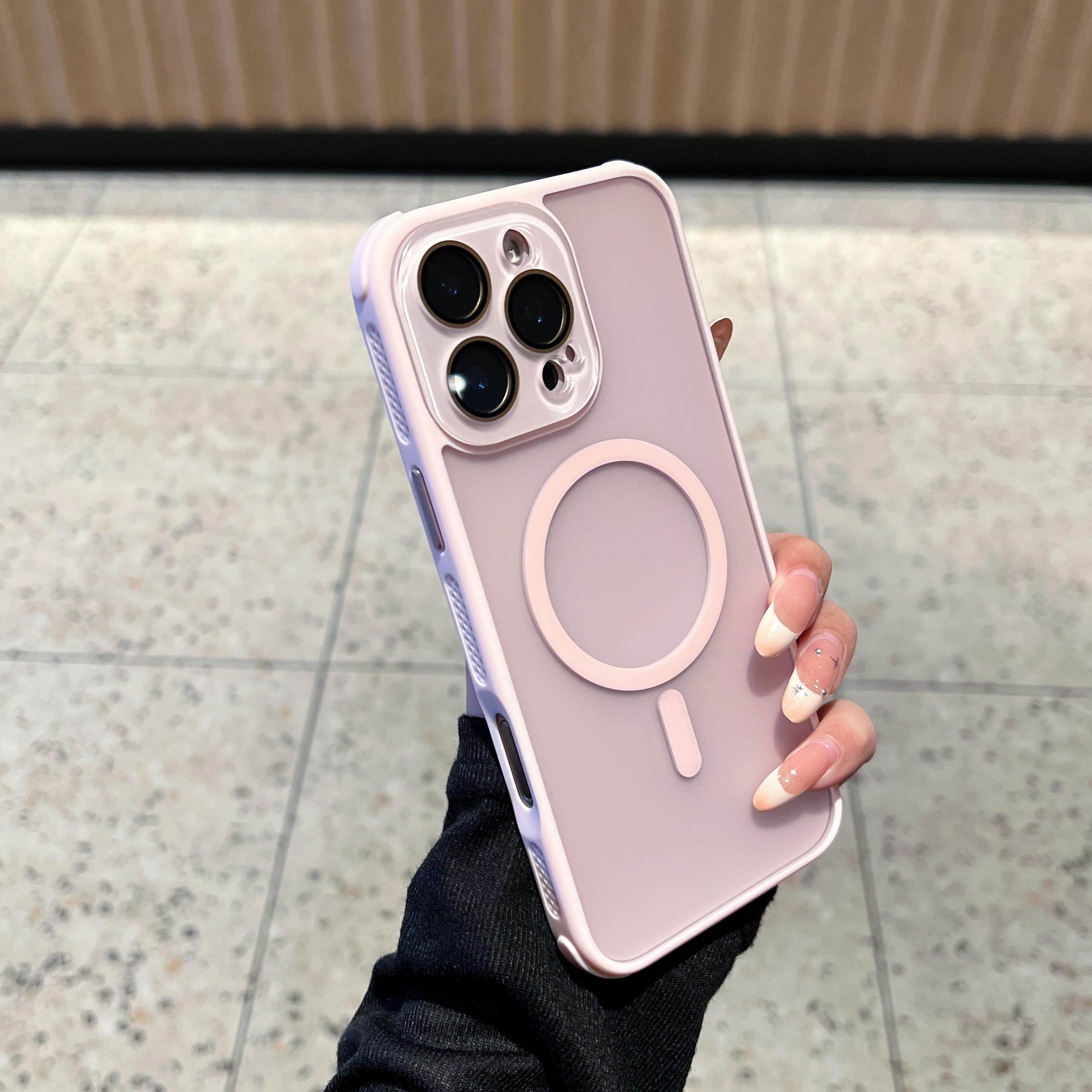 肤感散热磁吸充电适用于iphone17promax手机壳自带镜头膜苹果16保护套防摔男15/14/13时尚高级感防摔女情侣硬