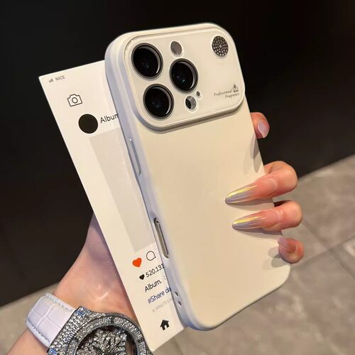 秒变17promax适用苹果16ProMax手机壳香薰香氛白色液态硅胶iPhone15promax简约高端纯色14PM新爆款13全包防摔