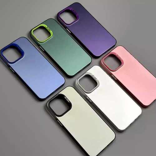 磨砂彩银适用苹果16Pro手机壳