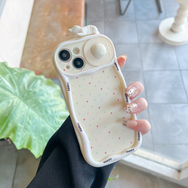 超萌趴趴猫咪推拉窗适用苹果iphone17promax手机壳波点16简约全包15pro个性14镜头防摔13可爱耐脏2趣味手机套