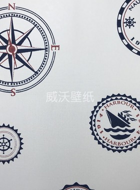 BOWEN航海家环保儿童卡通男孩房背景墙纸壁纸NA62251 62252 62253