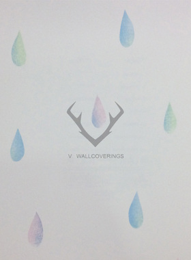 美国WQ DAY DREAMERS水滴儿童卡通墙纸壁纸DA60001 60002 60004