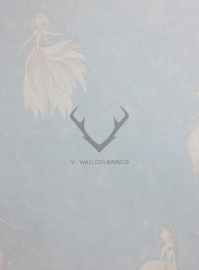 儿童卡通可爱女孩公主卧室无缝墙布壁布YOB080801 080802 080803