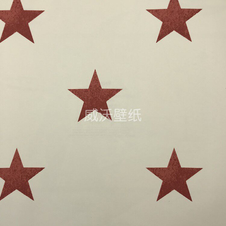 MONKI儿童卡通五角星男孩墙纸壁纸MK62011 MK62012 MK62013 62014