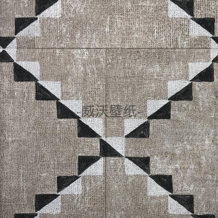 ARTE比利时 GITANE 几何深压纹PVC墙纸49530 49531 49532 49533