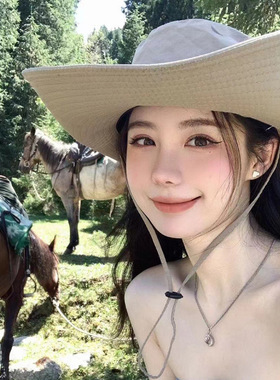 西部牛仔穿搭登山帽子新