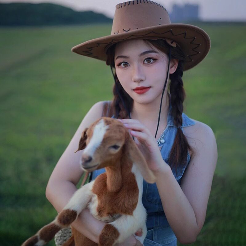 西部牛仔帽防晒帽女遮阳