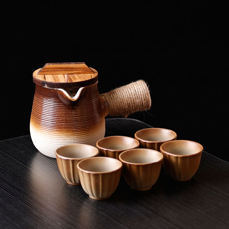 明火干烧烤奶罐大壶侧把煮茶