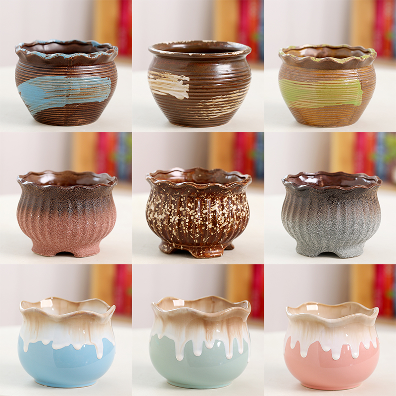 大口径创意陶瓷绿植多肉盆