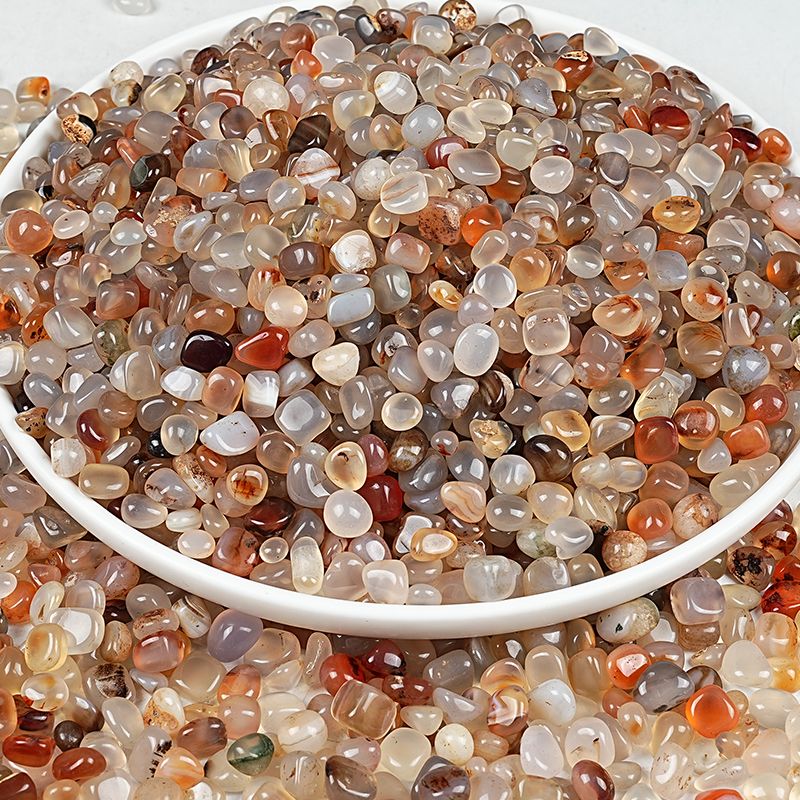 鱼缸里的小石头南京雨花石原石天然鹅卵石多肉铺面鱼缸五彩装饰盆