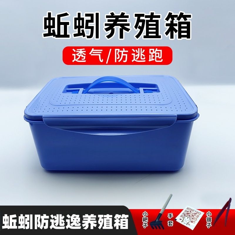 养蚯蚓专用箱新款家用蚯蚓养殖箱防逃逸爬虫饲养箱大号观察箱学习