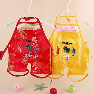 端午节男宝衣服中国风端午肚兜婴儿夏天婴儿宝宝绸缎五毒绣花连腿