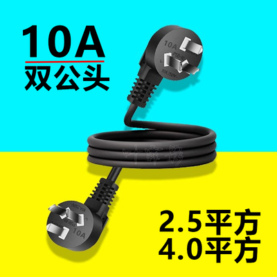 10A二三脚两公头超大功率电源