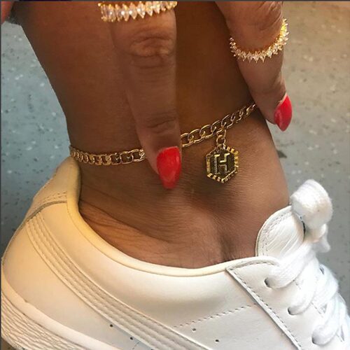 Ankle Bracelet for Women Bulk Gold Initial Stainless Steel