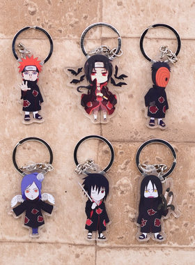 2022 New Naruto Keychain Sasuke/itachi/Kakashi Double Sided