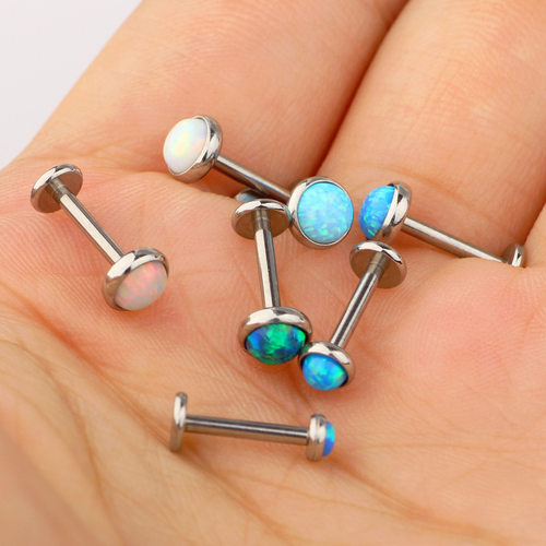 1PC Opal Nose Septum Daith Tragus Cartliage Piercing Orelha