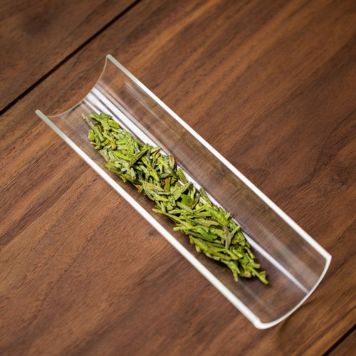 玻璃茶则纯手工赏茶荷茶道