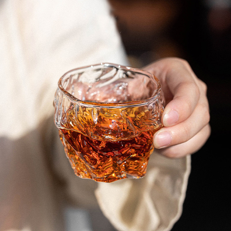 玻璃小茶杯加厚日式品茗杯