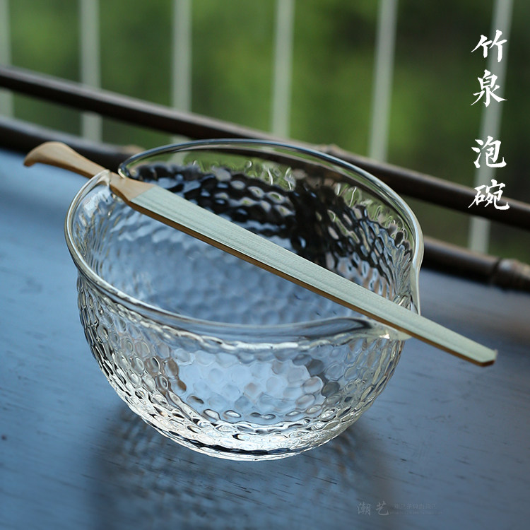 竹泉手工玻璃绿茶泡茶器