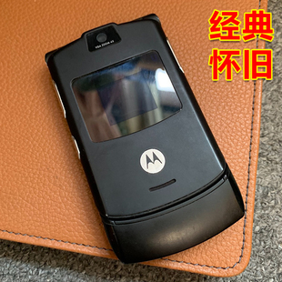 全新摩托罗拉v3刀锋怀旧手机高端按键老年机大哥大经典老款翻盖机