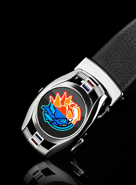 假面骑士帝骑build时王Decade皮带扣潮男皮牛皮自动扣腰带年轻人