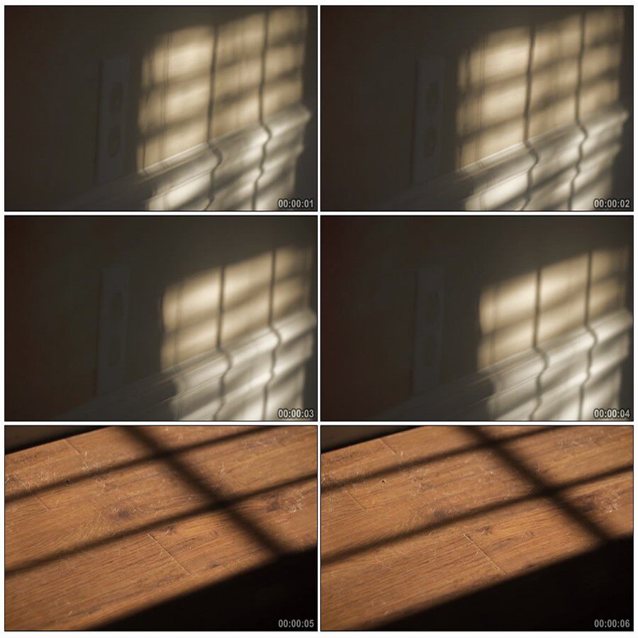 移动的影子时间流逝光阴唯美空镜头窗台光影流动高清视频素材