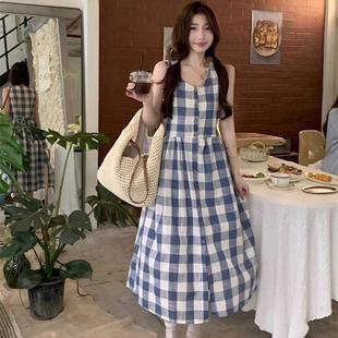 夏季 连衣裙 纯欲甜美撞色海军风低领深v印花修身 甜辣包臀辣妹时尚