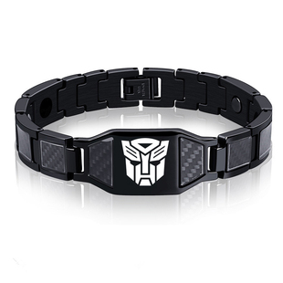 变形金刚最后的骑士擎天柱大黄蜂汽车人男手链防辐射能量磁石刻字