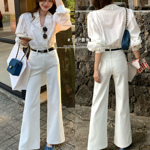 量王实力爆款十分神裤不贴腿筒喇牛仔裤(配腰带)(5758爆款同裤型)