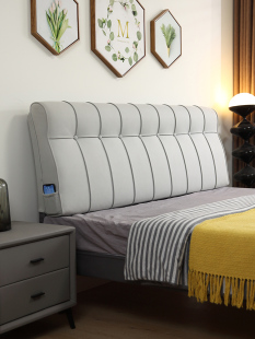 2023新款床头软包靠背简约木板主卧一米八的高端科技布榻榻米靠垫